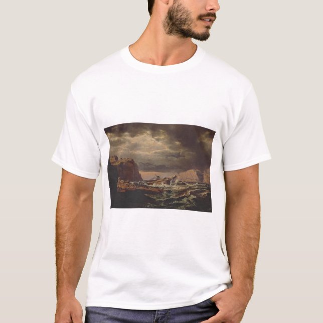 Shipwreck on the Norwegian Coast by Johan Dahl  T Shirt (Framsida)