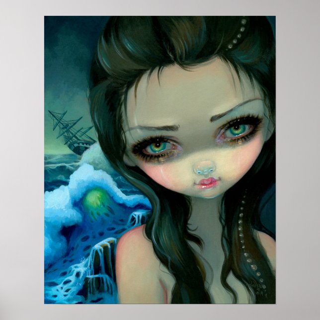 Shipwreck Siren ART PRINT Jasmine Becket-Griffith Poster (Framsidan)
