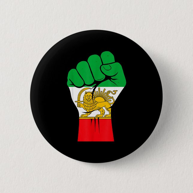 Shir o khorshid, lejon och sol iran, persien  knapp (Framsida)