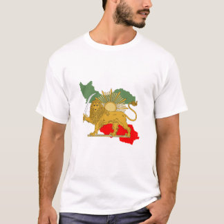 Shir o Khorshid - Lejona och Sol - Persia Iran Fla T Shirt