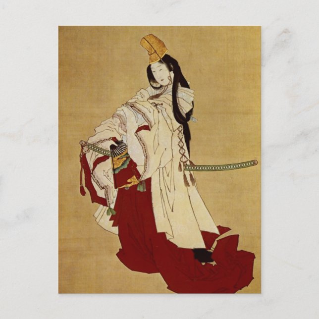 Shirabyōshi Hokusai japansk finkonst Vykort (Framsida)