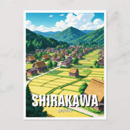 Shirakawa Gifu Japan Travel Vykort
