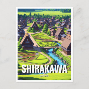 Shirakawa Gifu Japan Vykort