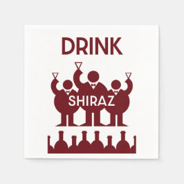 Shiraz Vin Drickare Pappersservett