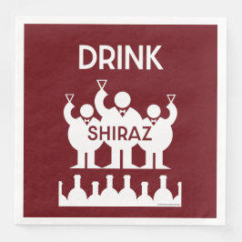 Shiraz Vin Drinkers Pappersservett