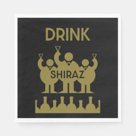 Shiraz Vin Drinkers Pappersservett