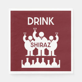Shiraz Vin Drinkers Pappersservett