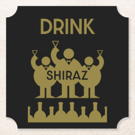 Shiraz Vin Drinkers Underlägg Papper