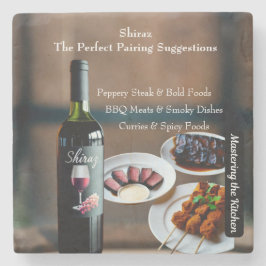 Shiraz Vinmatchningsguide/Beklämmar köket Stenunderlägg