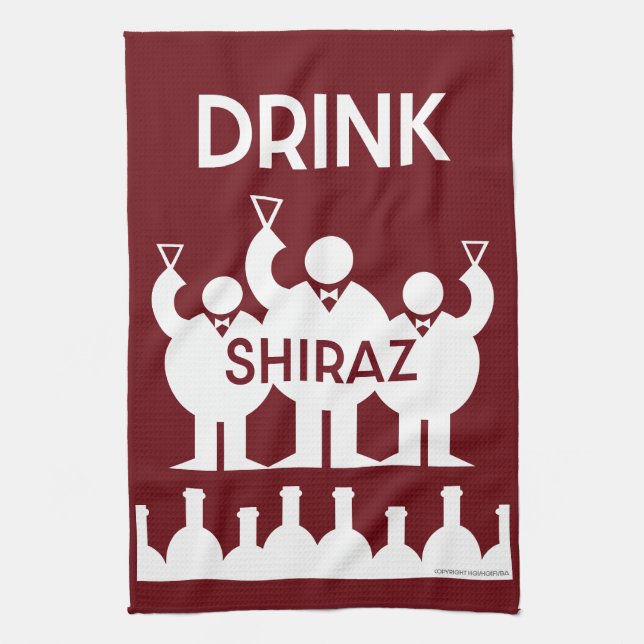 Shirazvin-drickare Kökshandduk (Vertikal)