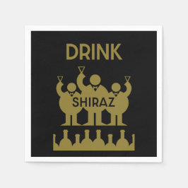 Shirazvin-drickare Pappersservett