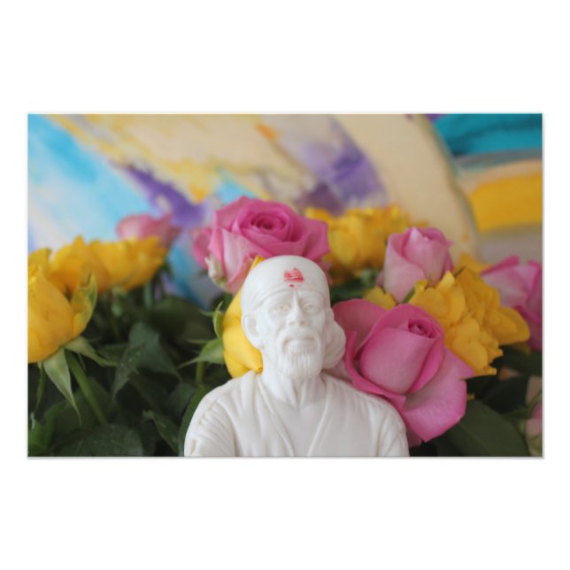 Shirdi Sai Baba Fototryck (Framsidan)