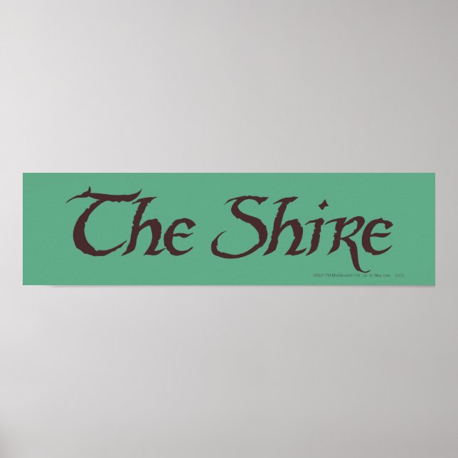 SHIRE™ Namn Solid Poster (Framsidan)