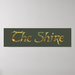 SHIRE™ Namn texturerad Poster