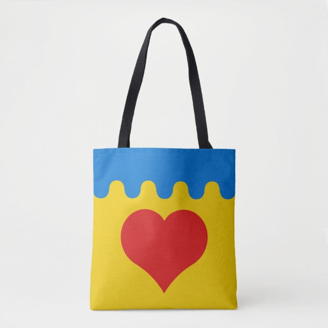 Shire of Coeur du Val populace badge Tote Bag Tygkasse (Framsida)