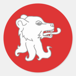 Shire of Cote du Ciel Populace Badge Classic Round Runt Klistermärke