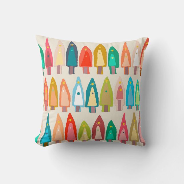 Shirish träd ikat kudde (Framsida)