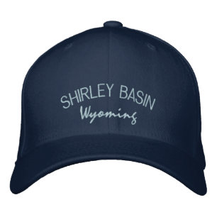 Shirley Basin Wyoming Embroized Hat Broderad Keps