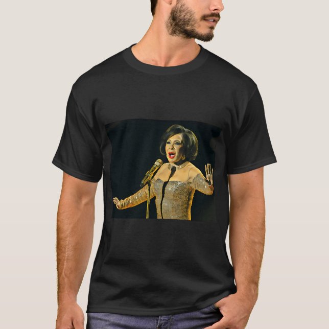 Shirley Bassey sångkonstporträtt T Shirt (Framsida)