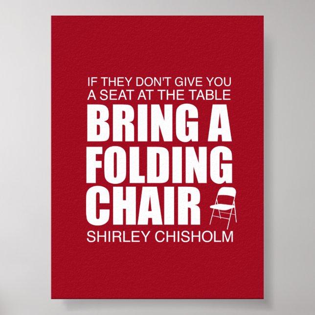 Shirley Chisholm-fällningsstol Poster (Framsidan)