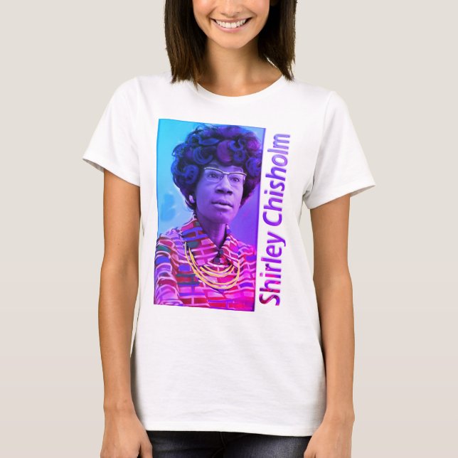 Shirley Chisholm lila hued T Shirt (Framsida)
