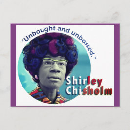 Shirley Chisholm "unbossed" vykort