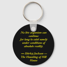 Shirley Jackson Quote Acrylic Keychain