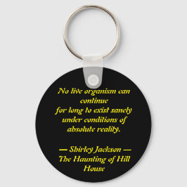 Shirley Jackson Quote Acrylic Keychain Nyckelring