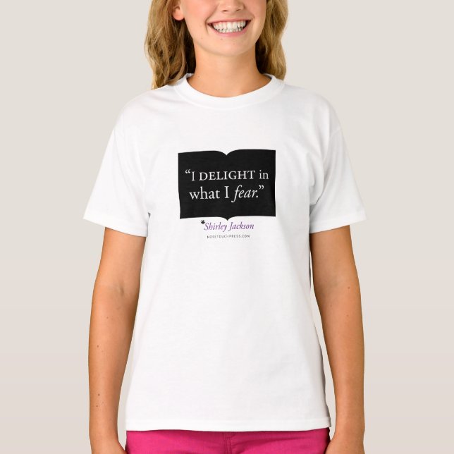 Shirley Jackson Quote Manar-Shirt T Shirt (Framsida)