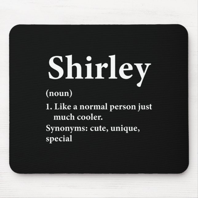 Shirley Name Definition Funny D  Musmatta (Framsidan)