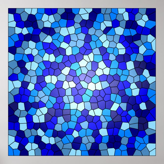 Shirley Taylor-brickor av blåstenat glas Poster (Framsidan)