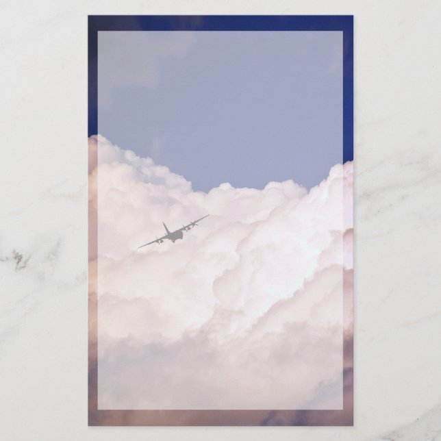 Shirley Taylor:s militära transportflygplan Brevpapper (Framsida)