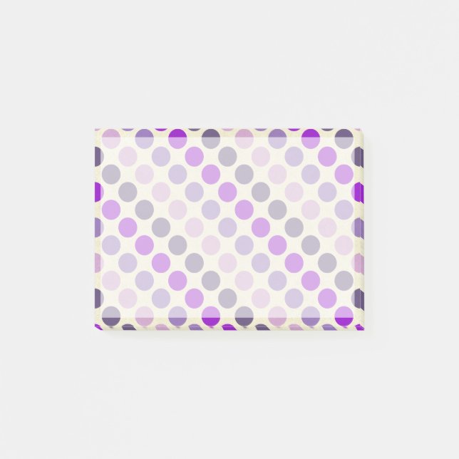 Shirley Taylor Shades Lila Polka dots Post-it Block (Framsida)