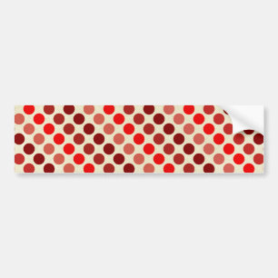 Shirley Taylor Shades of Red Polka dots Bildekal