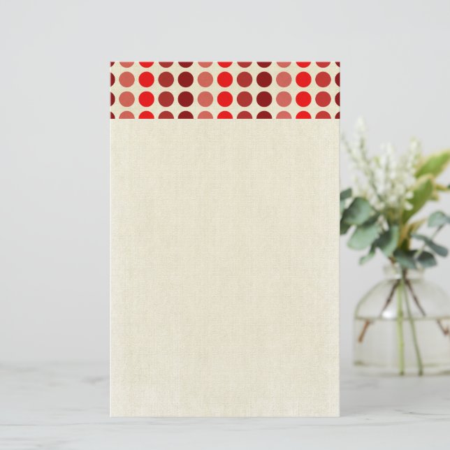 Shirley Taylor Shades of Red Polka dots Brevpapper (Stående Fram)