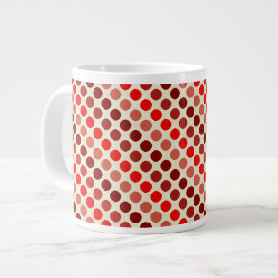 Shirley Taylor Shades of Red Polka dots Jumbo Mugg