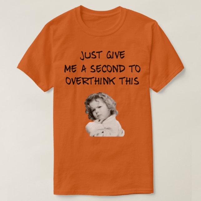 Shirley Temple-övertänkande T Shirt (Design framsida)