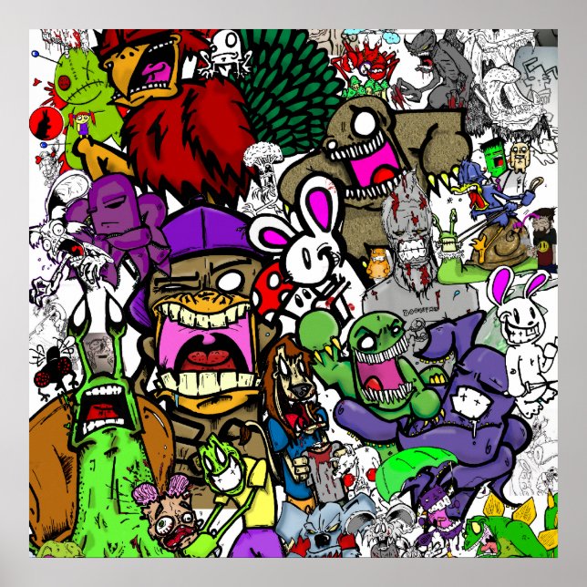 Shiroi Usagi Canvas Poster (Framsidan)