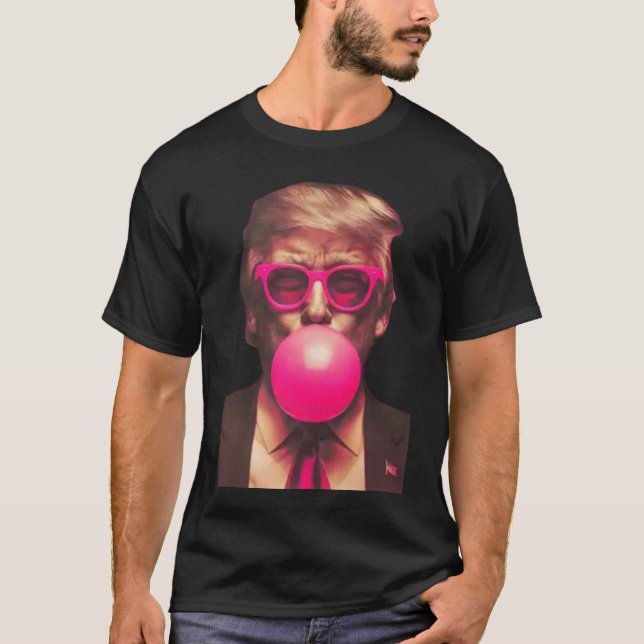 Shirt 2025 Funny Coola Donald Trump Rosa Bubble Gu T Shirt (Framsida)