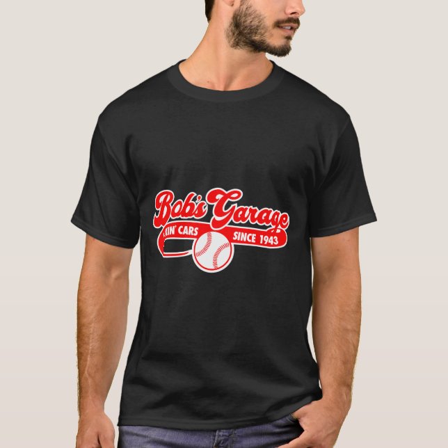 Shirt Bobs Garage Basebollag T (Framsida)