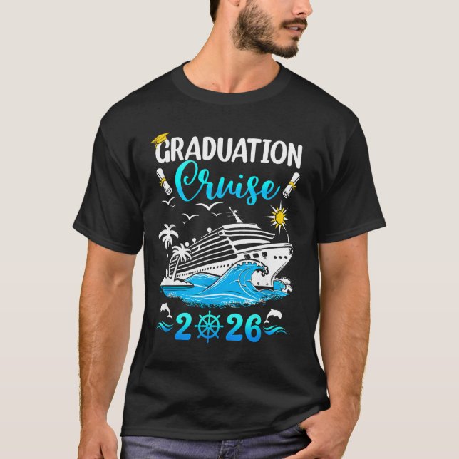 Shirt Class Graduation Cruise Senior Graduates T Shirt (Framsida)