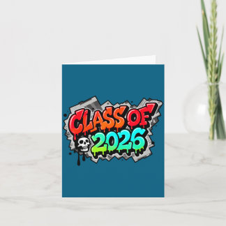 Shirt Class Graduation Graffiti Streetwear Drip Kort