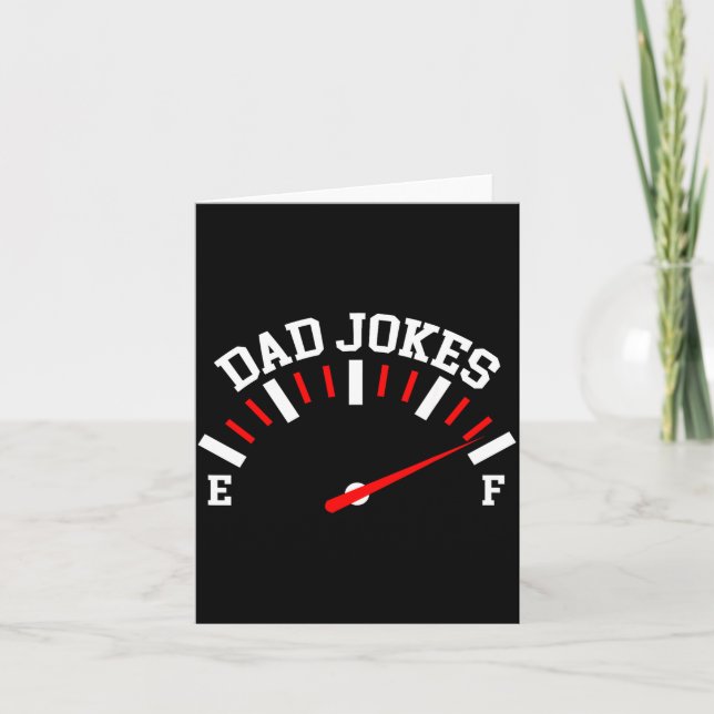 Shirt Dad Jokes Full Meter Funny Father’s Day Gift Kort (Framsida)