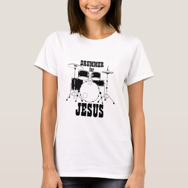 Shirt Drums för Jesus T (Framsida)