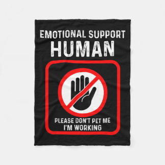Shirt Emotional Support Human Halloween Costume Fleecefilt