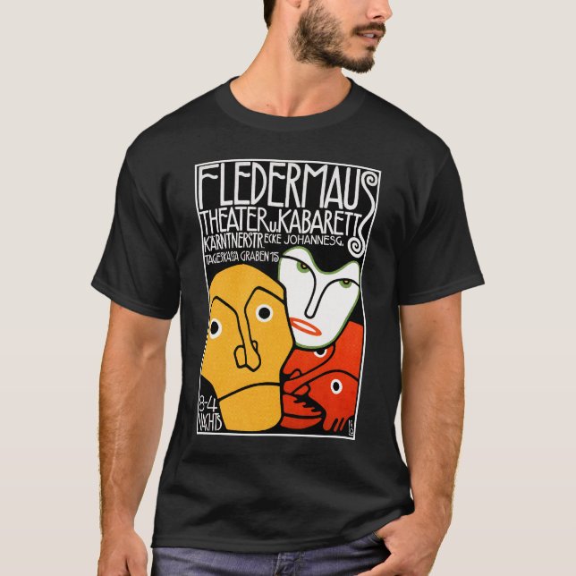 Shirt: Fledermaus Theater och Cabaret T Shirt (Framsida)