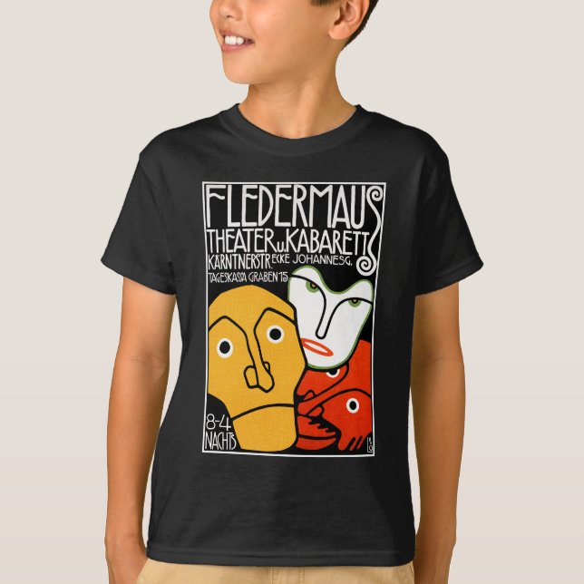 Shirt: Fledermaus Theater och Cabaret Tee Shirt (Framsida)