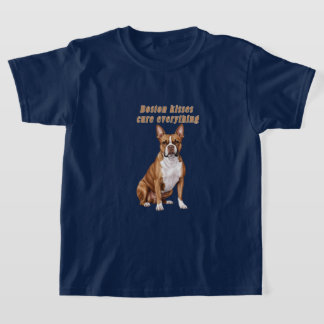 Shirt for Kids – Boston Terrier Love Design T Shirt