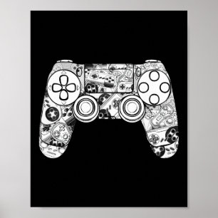 Shirt Gaming levererar För manar boys videospelsko Poster