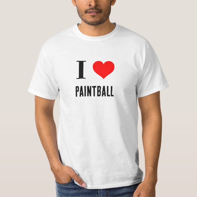 Shirt - Jag Hjärtpaintball T (Framsida)